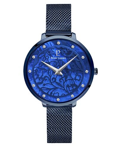 Montre Femme EOLIA Cadran Bleu Bracelet Acier milanais Bleu