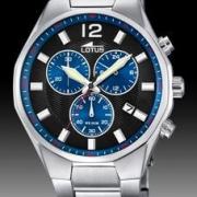 Montres Lotus homme chornographe acier