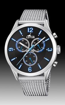 Montres Lotus homme chronographe acier