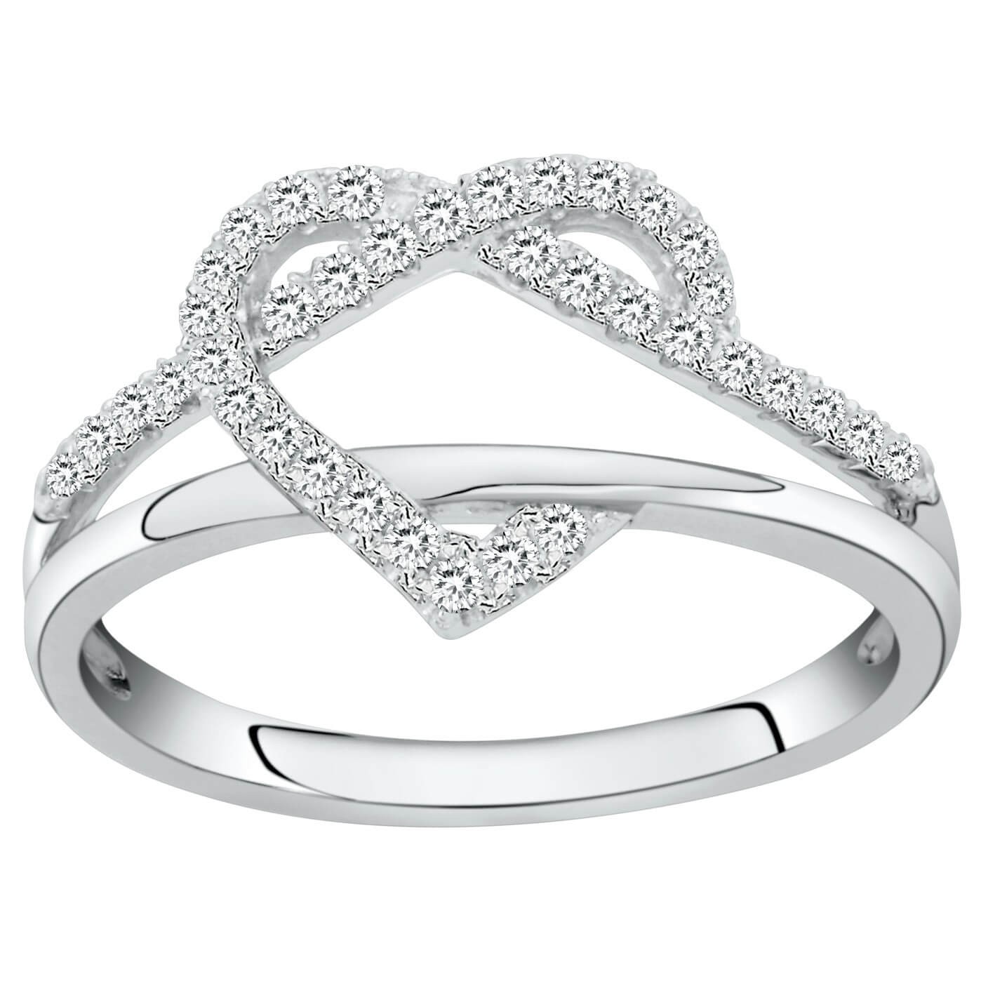 Bague argent et oxydes de zirconium