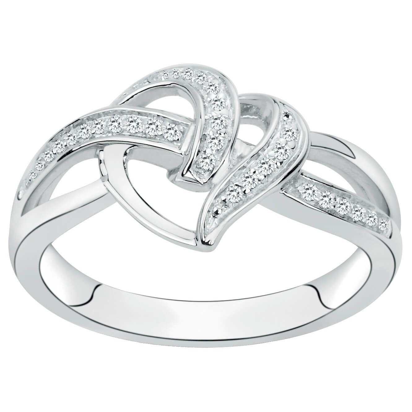 Bague argent et oxydes de zirconium