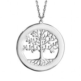 Collier arbre de vie argent (jusqu'à 5 prénoms)