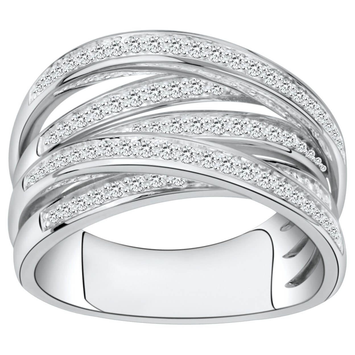 Bague argent et oxydes de zirconium