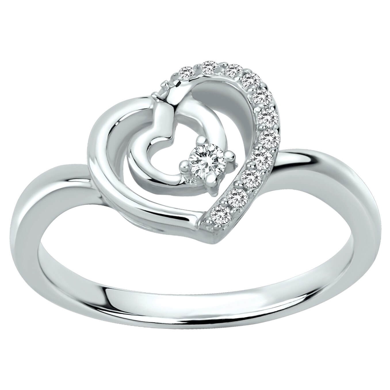 Bague argent et oxydes de zirconium