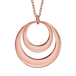 Collier plaqué or rose (jusqu'à 2 prénoms)