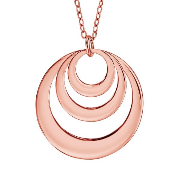 Collier plaqué or rose (jusqu'à 3 prénoms)