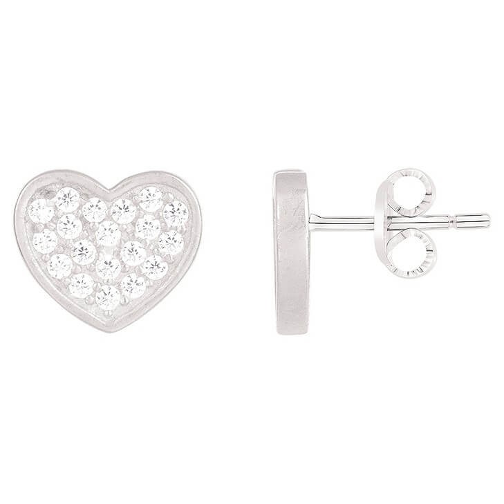 Boucles d'oreilles argent et oxydes de zirconium