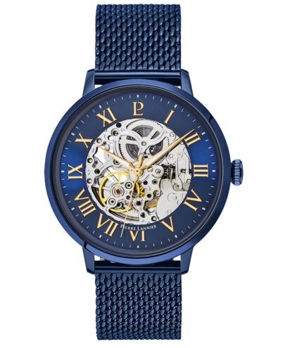 Montre Homme AUTOMATIC Cadran Bleu Bracelet Acier milanais Bleu