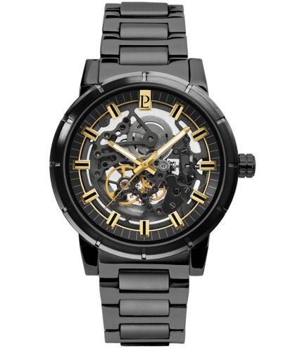 Montre Homme AUTOMATIC Cadran Noir Bracelet Acier Noir