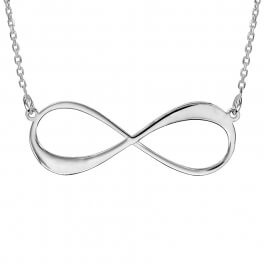 Collier infini argent (jusqu'à 2 prénoms)