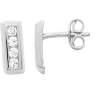 Boucles d'oreilles argent et oxydes de zirconium