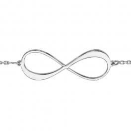 Bracelet infini argent (jusqu'à 2 prénoms)