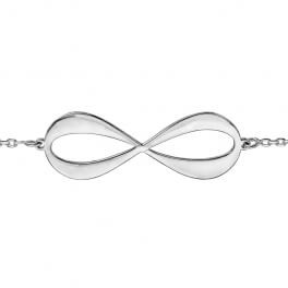 Bracelet infini argent (jusqu'à 4 prénoms)