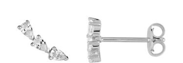 Boucles d'oreilles argent et oxydes de zirconium