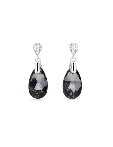 Dainty drop silver night boucles d'oreilles