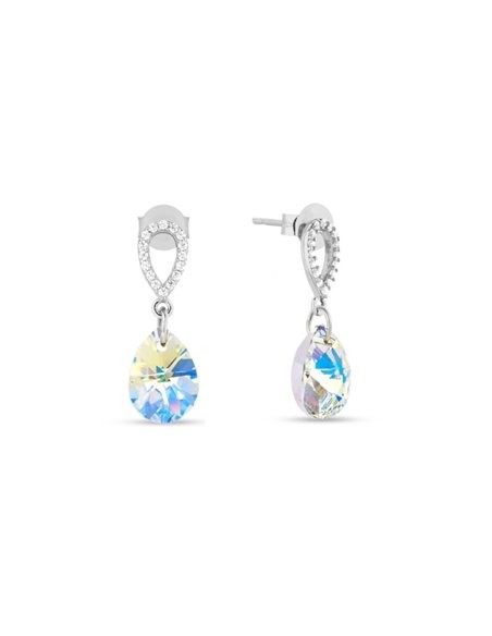 Pear drop aurore boréale boucles d'oreilles